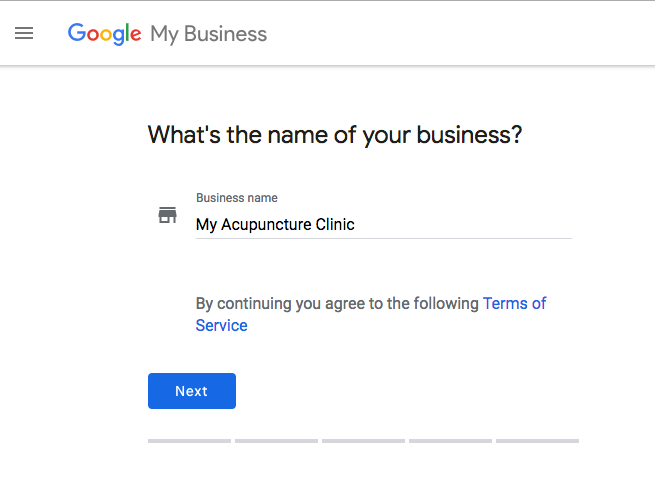 google my business page