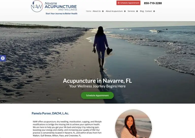 acupuncture website portfolio example 9