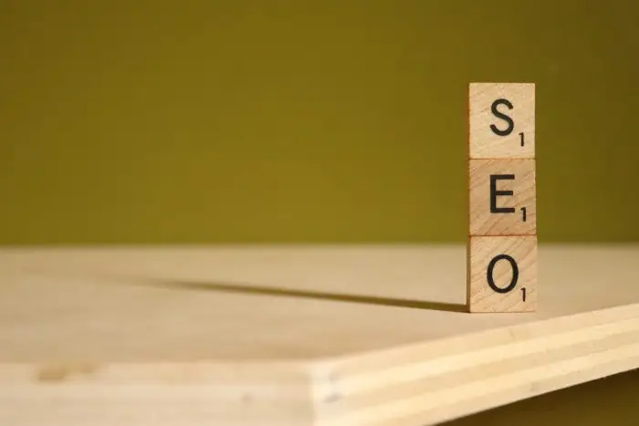 wooden blocks spell SEO