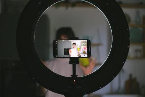 Filming video with light