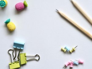 stationery on a clean white background