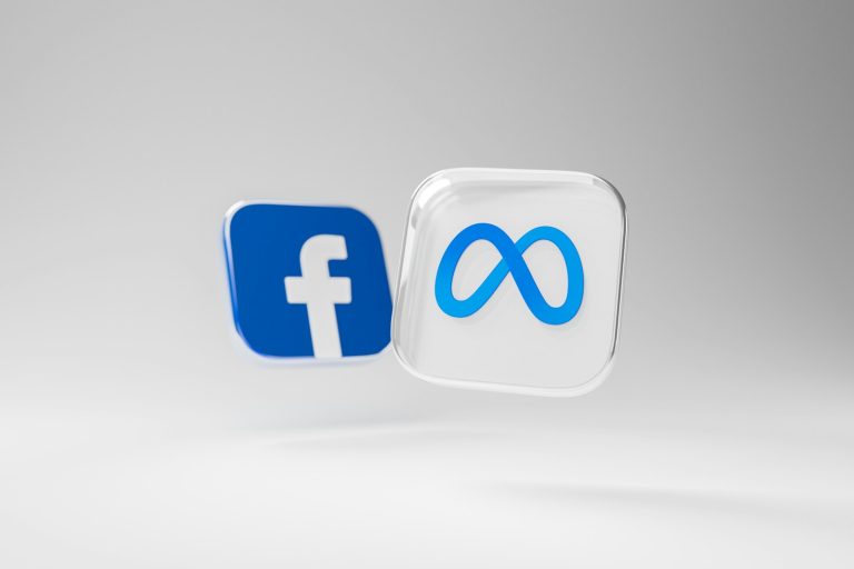 blue and white social media logos