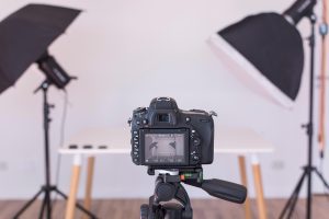 photography studio camera light setup