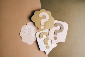 Question mark cutouts craft style