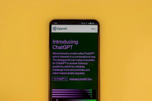 mobile phone displaying the AI App