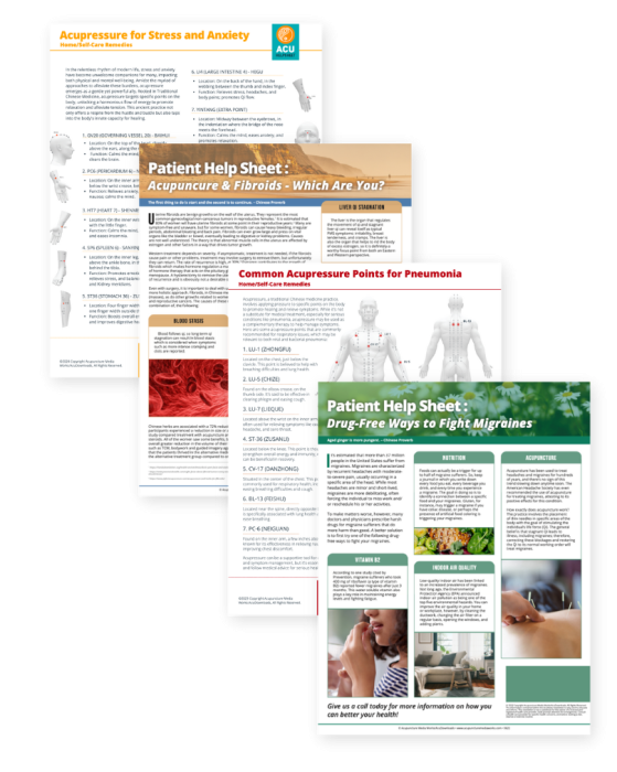 AcuDownloads Patient Helpsheets