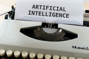 artificial intelligence on typewriter